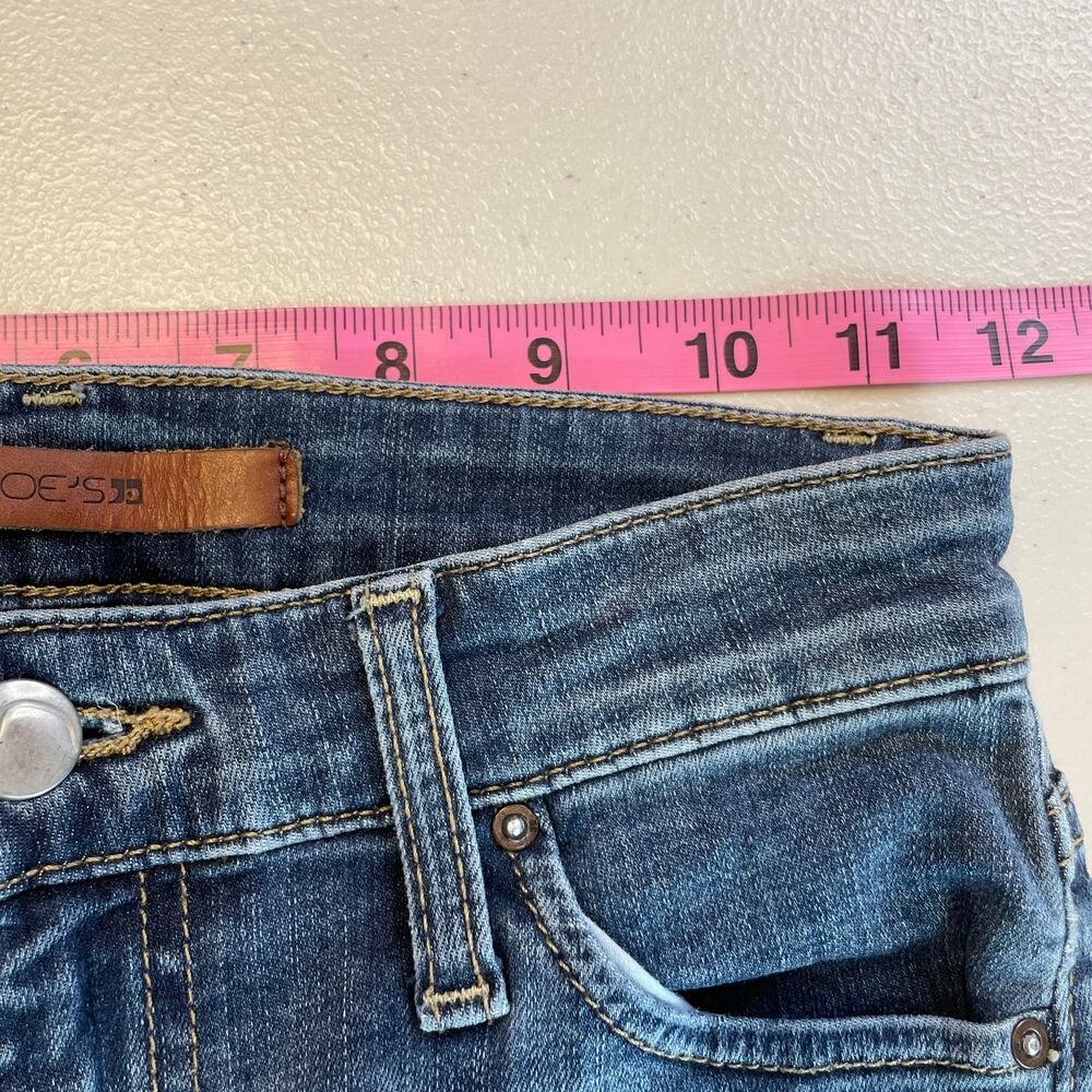 Joes Jeans Flawless The Charlie High Rise Skinny Torn Distressed Jeans Size W24 - Picture 11 of 14